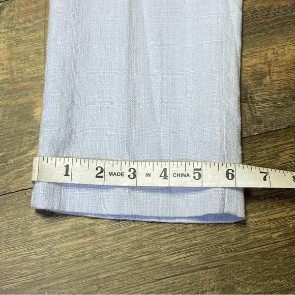 NEW Anthropologie The Essential Slim Sky Blue Trouser Pants Womens Size 6 - Picture 7 of 12